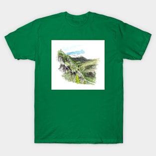 Black Peak Watercolour T-Shirt
